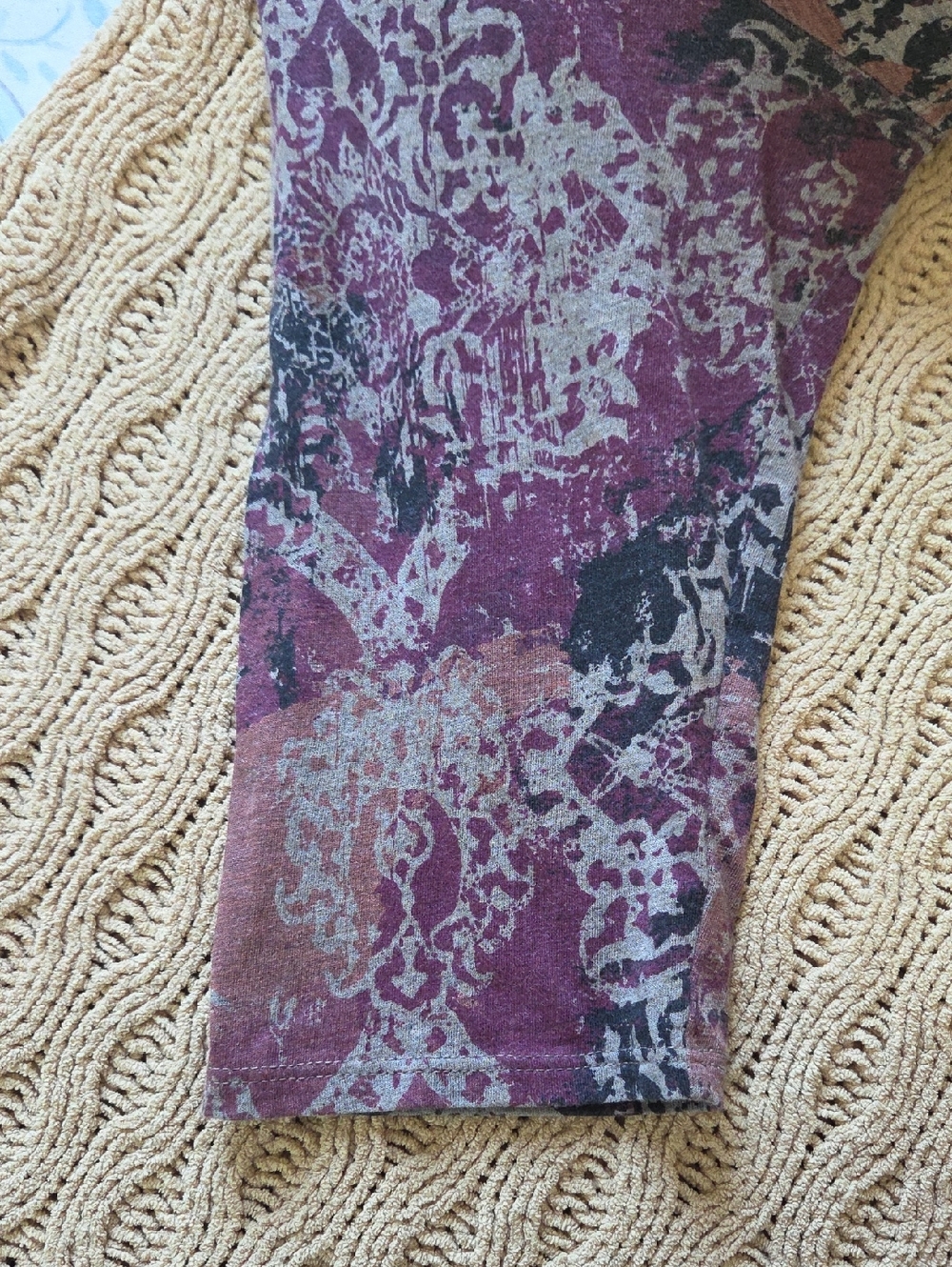 Peruvian Connection Purple Damask Print Maxi Dress - Size L - Picture 5 of 8